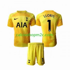 Tottenham Hotspur Hugo Lloris 1 Portiere Bambino Maglia Prima 2022/2023 Manica Corta (+ Pantaloncini)
